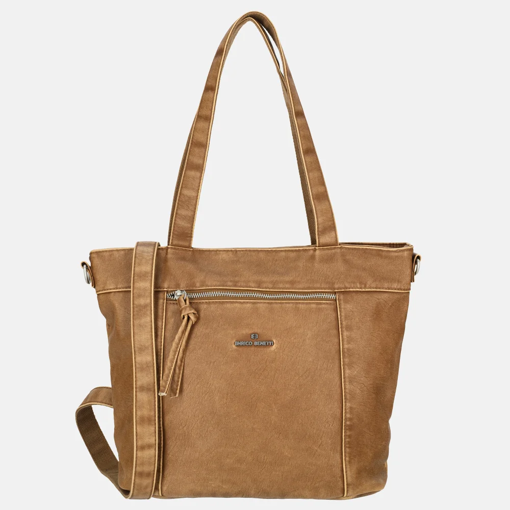 Enrico Benetti Harper schoudertas camel